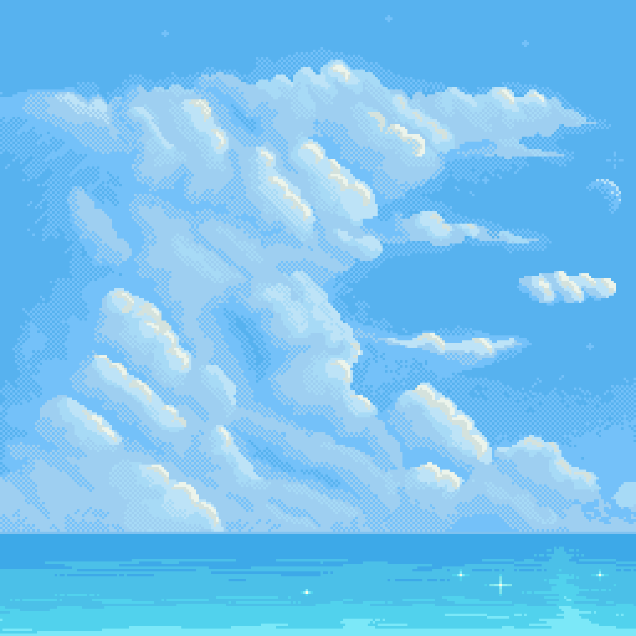 Cloud view sea